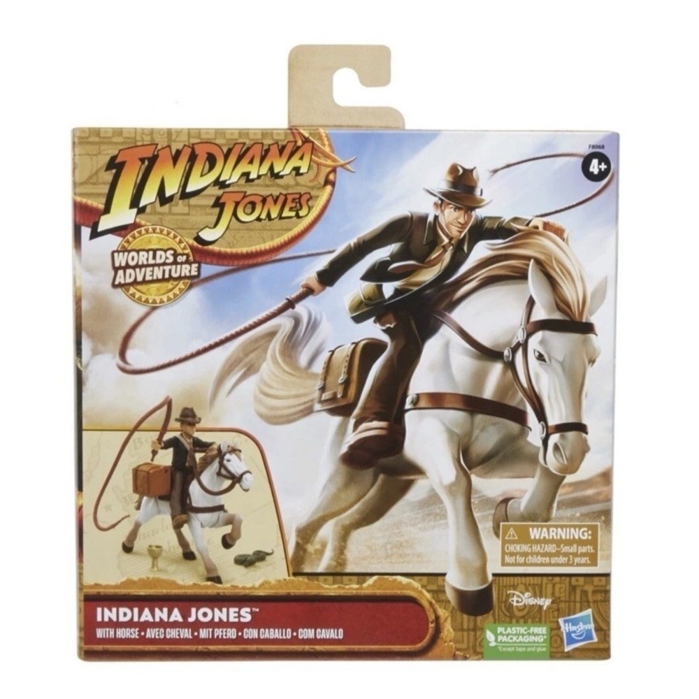 Indiana Jones Worlds of Adventure Indiana Jones with Horse 2.5" Figure. NEW